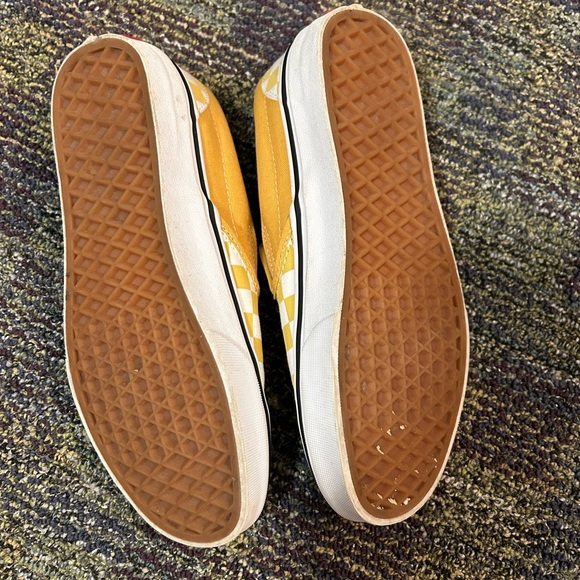 Vans checkered slip on yellow women’s 7 men’s 5.5 - Picture 4 of 5